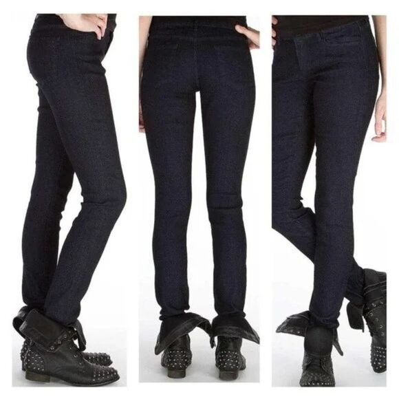 Buckle Denim - Articles of Society Lana Stretch Skinny Jeans Blue Dark Wash Denim Midrise 25